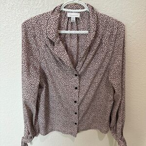 Women's top shop cheetah Blouse